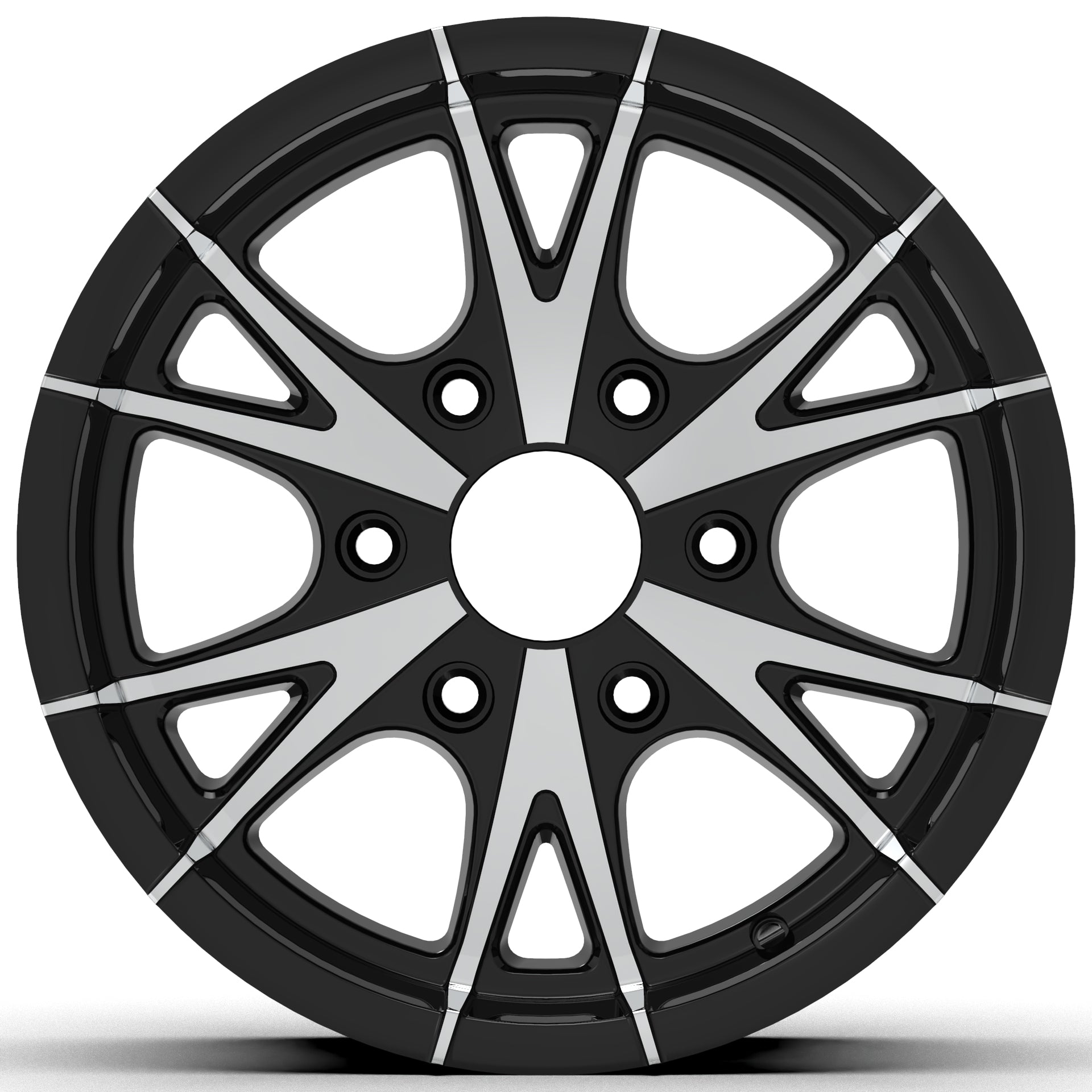 CW516 15X6, 6X5.5 6-LUG RHINO ALUMINUM TRAILER RV WHEEL