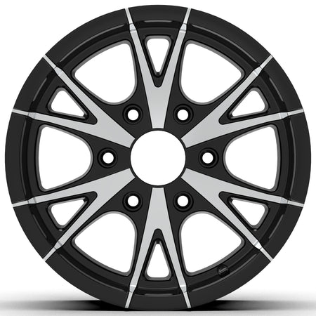 CW516 15X6, 6X5.5 6-LUG RHINO ALUMINUM TRAILER RV WHEEL