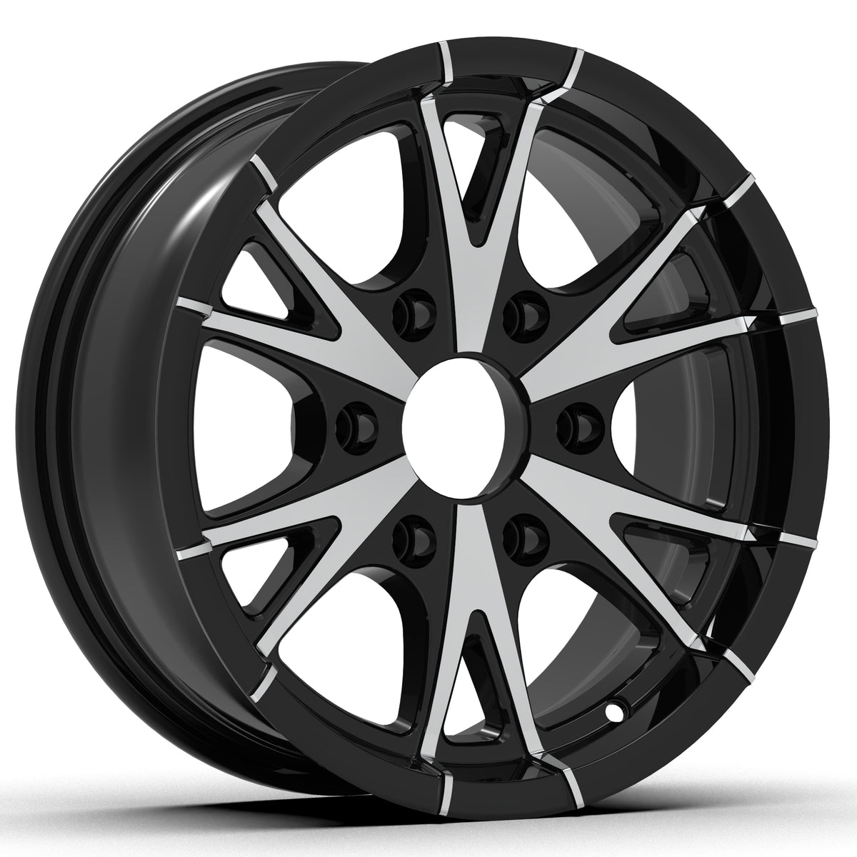 CW516 15X6, 6X5.5 6-LUG RHINO ALUMINUM TRAILER RV WHEEL