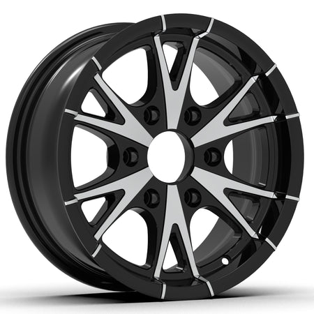 CW516 15X6, 6X5.5 6-LUG RHINO ALUMINUM TRAILER RV WHEEL