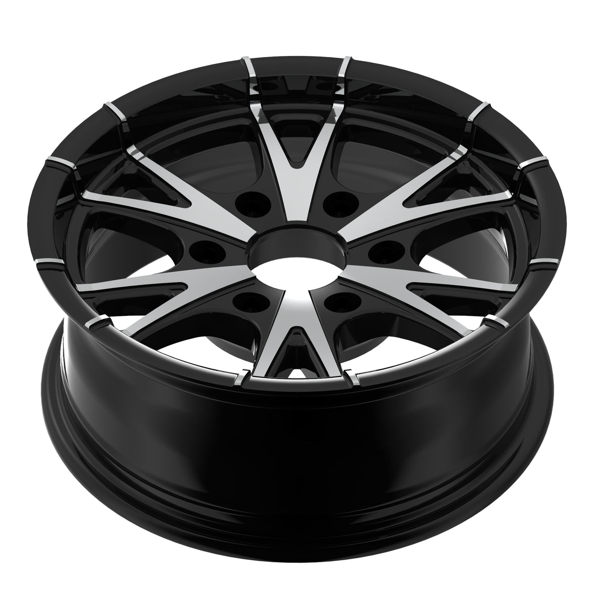CW516 15X6, 6X5.5 6-LUG RHINO ALUMINUM TRAILER RV WHEEL