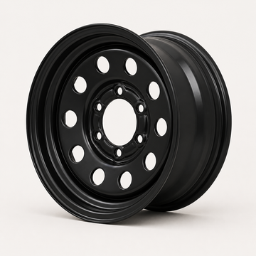 16x6 Trailer Wheel 6 Lug (6x5.5) Steel Black Modular