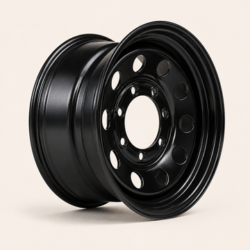 16x6 Trailer Wheel 8 Lug (8x6.5) Steel Black Modular — NCC