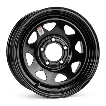14x5.5 Trailer Wheel 5 Lug (5x4.5) Black 8-Spoke — Maxon
