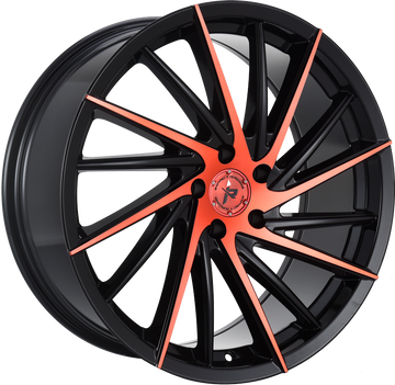 20x8.5 Wheel Rim 5x114.3 +35 Gloss Black — Impact Racing 608BMRF