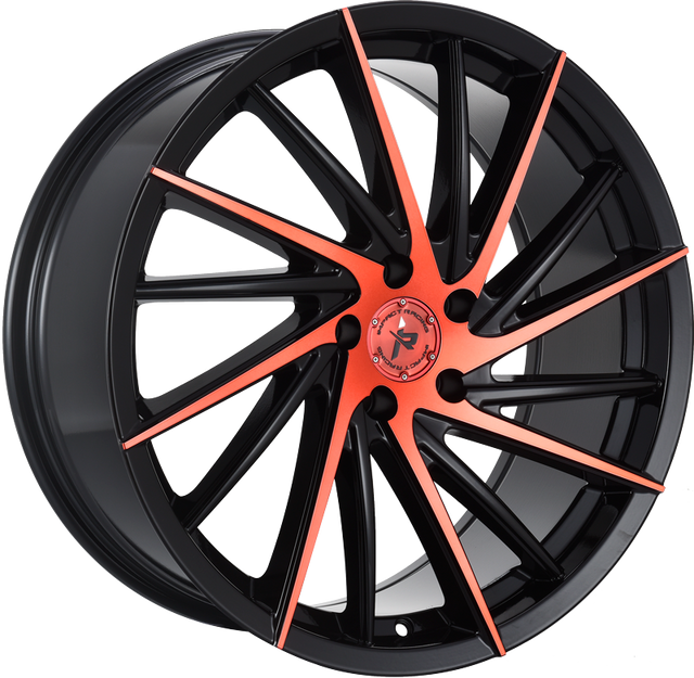 20x8.5 Wheel Rim 5x114.3 +35 Gloss Black — Impact Racing 608BMRF