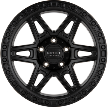 17x9.0 Off-Road Wheel Rim 5x127 +12 Satin Black — Impact Offroad 881