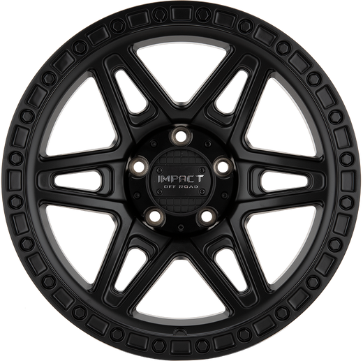 17x9.0 Off-Road Wheel Rim 5x127 +12 Satin Black - Impact Offroad 881