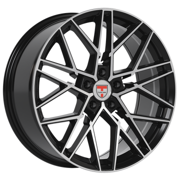 20x8.5 Wheel Rim 5x114.3 +35 Gloss Black Machined — Tuscani 207
