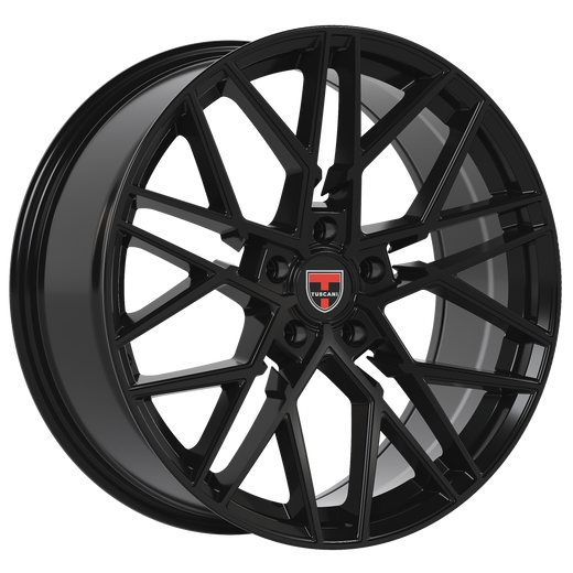 20x8.5 Wheel Rim 5x114.3 +35 Gloss Black - Tuscani 207