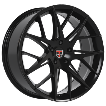 20x8.5 Wheel Rim 5x114.3 +35 Gloss Black — Tuscani 208
