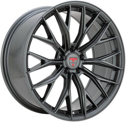 20x9 Wheel Rim 5x114.3 +35 Gun Metal - Tuscani 210