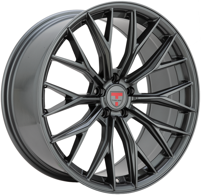 20x9 Wheel Rim 5x114.3 +35 Gun Metal — Tuscani 210