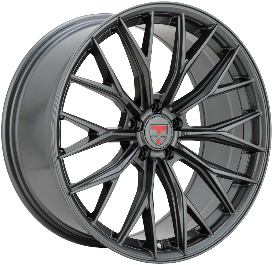 Tuscani 20X9 Wheels 5X114.3 PCD 35mm Offset Gun Metal Rims