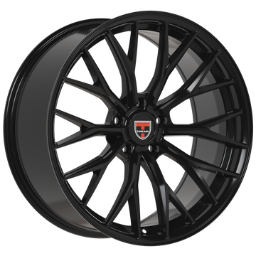 20x9 Wheel Rim 5x112 +35 Gloss Black — Tuscani 210