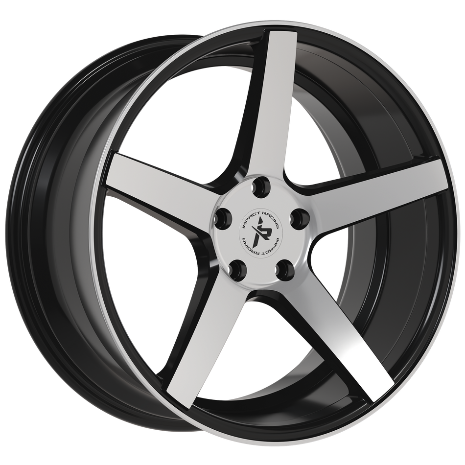 Impact Racing 17X7.5 Wheel 5X114.3 PCD/38mm Offset/ 73.1mm CB/ GLOSS BLACK Rims