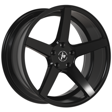 18x8.5 Wheel Rim 5x114.3 +40 Gloss Black — Impact Racing 504