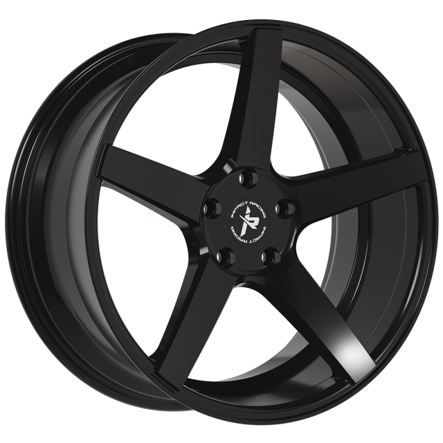 18x8.5 Wheel Rim 5x114.3 +40 Gloss Black — Impact Racing 504