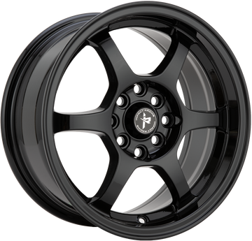15x7 Wheel Rim 5x100 +32 Gloss Black — Impact Racing 510