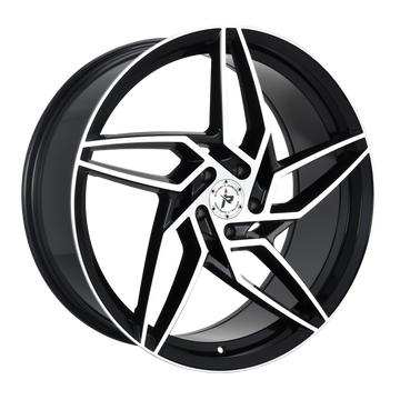 Impact Racing 22X9 Wheel |5X114.3 PCD |38mm Offset |73.1mm CB Gloss Black Machined Face Rims