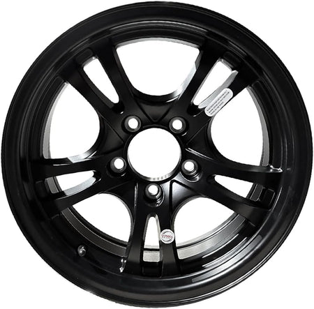 15x5 5x4.5 aluminum matte black trailer wheel