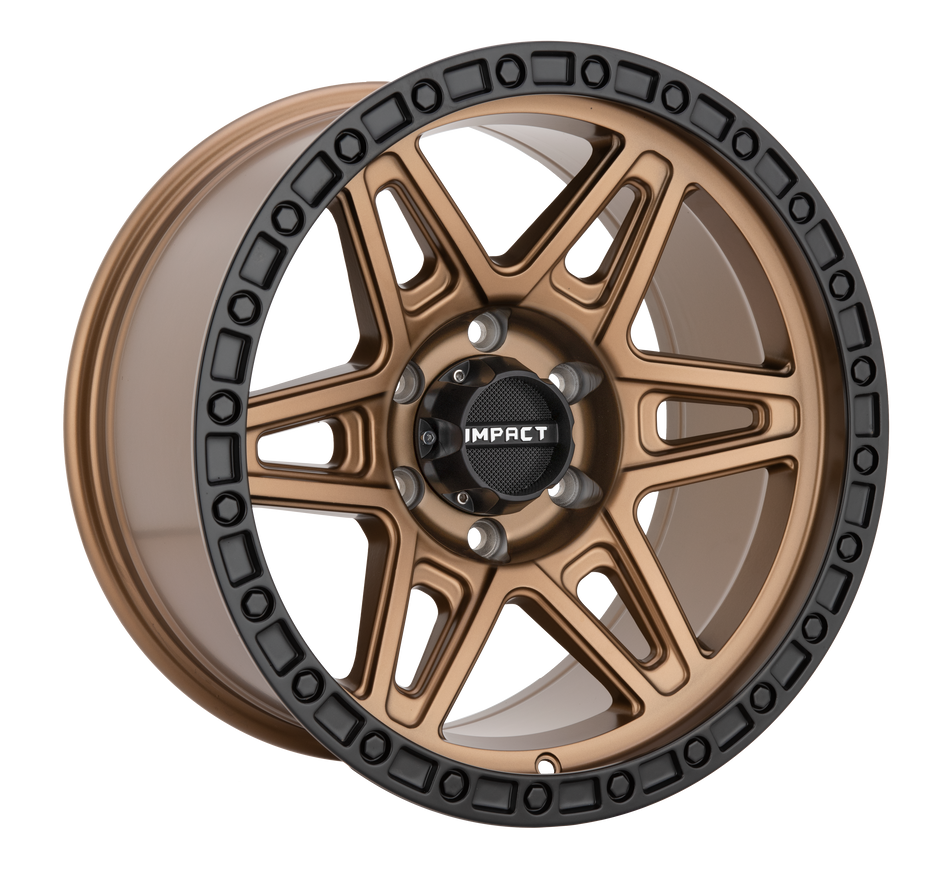 Impact Offroad 17X9.0 Offroad Wheel 6X139.7 PCD/-12mm Offset/ 106.1mm CB/ BRONZE BLACK RING Rims