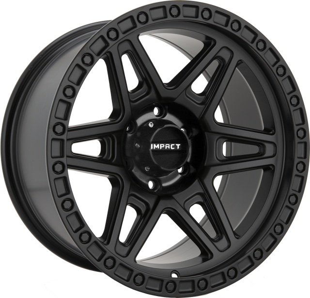 17x9.0 Off-Road Wheel Rim 6x139.7 +12 Satin Black — Impact Offroad 881