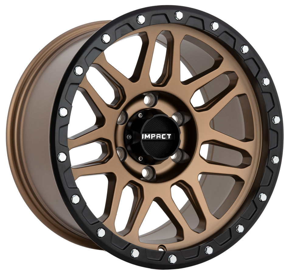 Impact Offroad 17X9.0 Offroad Wheel 5X127 PCD/-12mm Offset/ 78.1mm CB/ BRONZE BLACK RING Rims