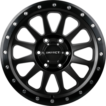 17x9 Off-Road Wheel Rim 6x139.7 Satin Black — Impact Offroad 884