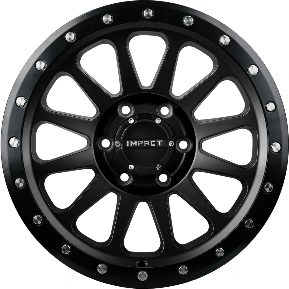 Impact Offroad 17X9 Offroad Wheel |6X139.7 PCD |0mm Offset |107.7mm CB Satin Black Rims