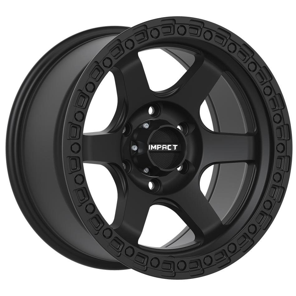 Impact Offroad 17X9 Offroad Wheel |6X139.7 PCD |0mm Offset |107.7mm CB Satin Black Rims