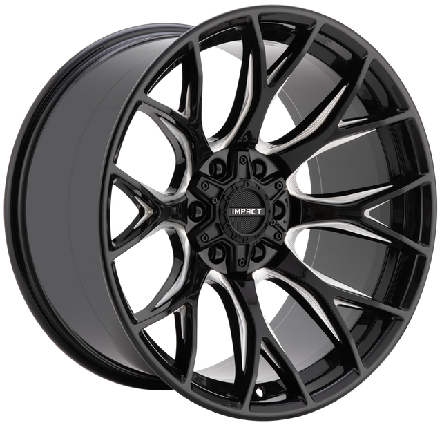 20x10 Off-Road Wheel Rim 6x135 +12 Gloss Black Milling Window — Impact Offroad 911