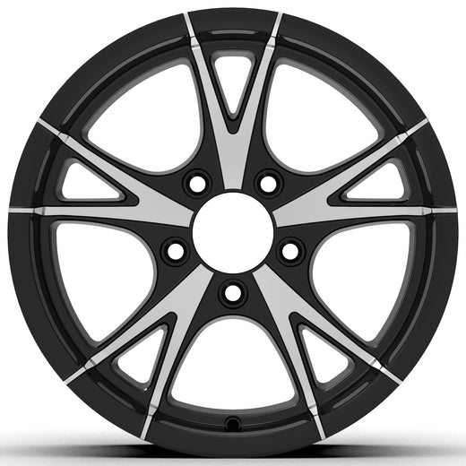 CW515 15X5, 5X4.5 5 LUG RHINO ALUMINUM TRAILER RV WHEEL