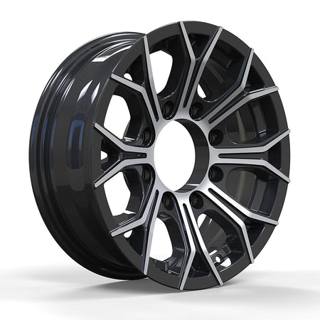 SET OF 4 CW618 16X6, 8 Lug ALUMINUM WHEEL for Trailer Tires