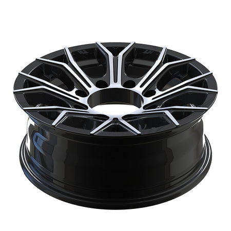 SET OF 2 CW618 16X6, 8 Lug ALUMINUM WHEEL for Trailer Tires