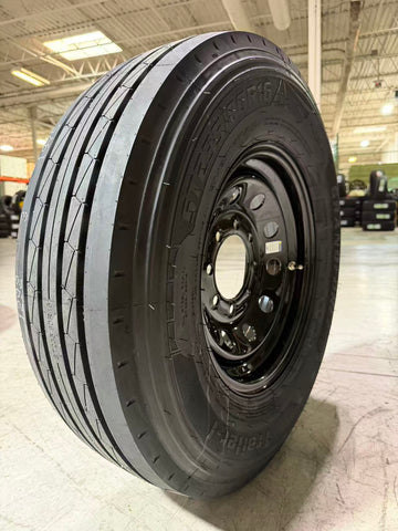 1PC Grandforce Trailer Tire & Wheel Assembly ST235/85R16 14PR on 16x6 8x6.5 Black Modular