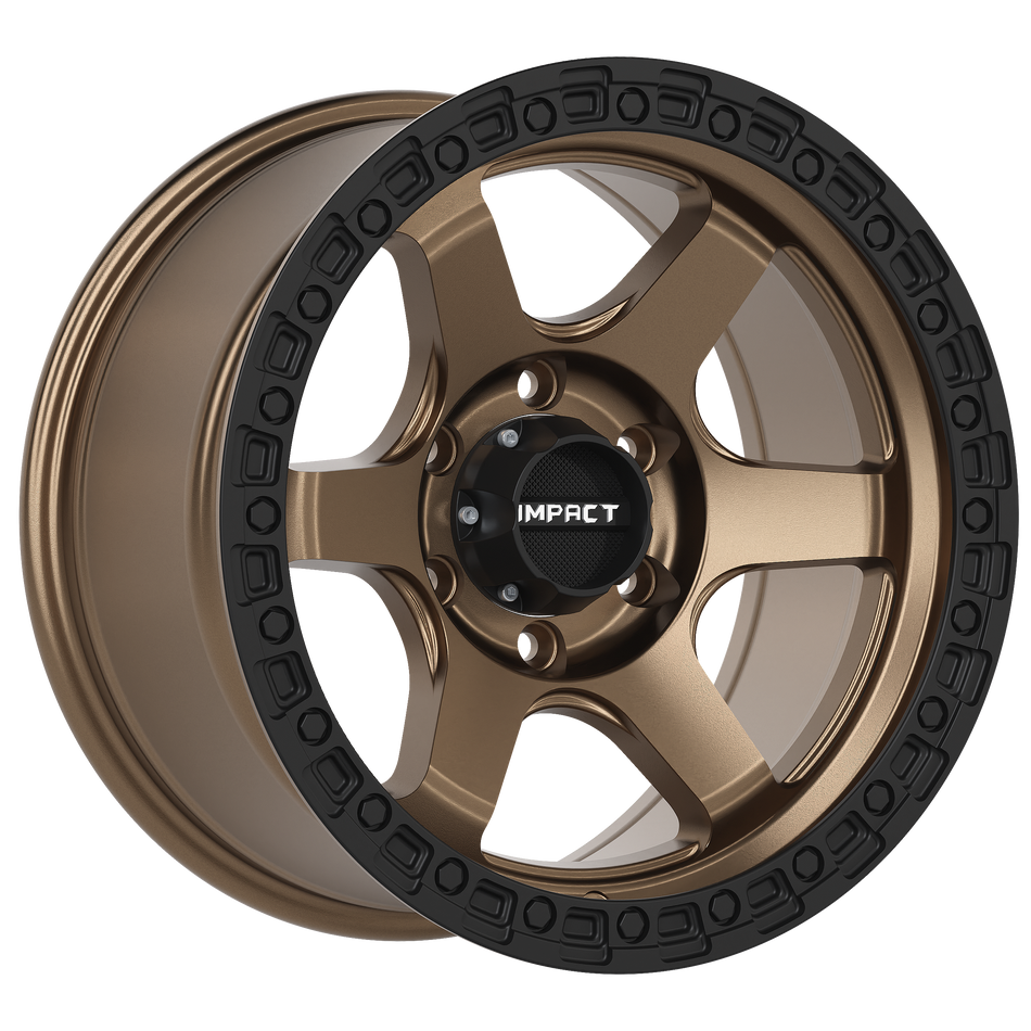 17x9 Off-Road Wheel Rim 6x139.7 Bronze / Black Bead — Impact Offroad 8805