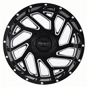 20x10 Off-Road Wheel Rim 6x139.7/6x135 -12 Gloss Black Milled — Impact Offroad 823
