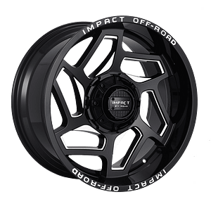 22x12 Off-Road Wheel Rim 6x139.7/6x135 -44 Gloss Black Milled — Impact Offroad 826