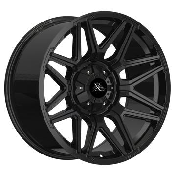 22x10 Off-Road Wheel Rim 6x135 +25 Gloss Black — Xdrive X002