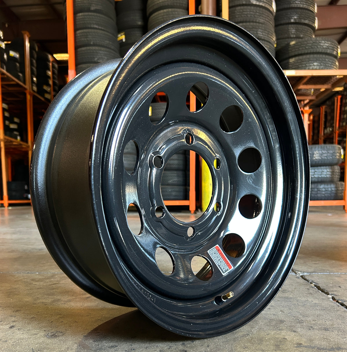 15x6 Trailer Wheel 6 Lug (6x5.5) Steel Black Modular — NCC — TireGuru item F2119156030