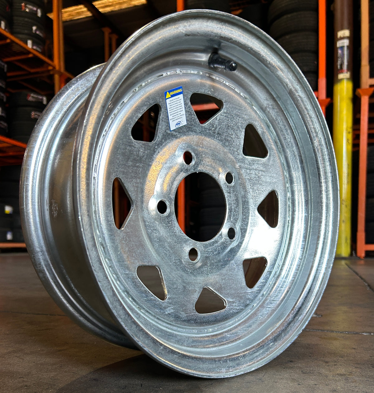 12x4 Trailer Wheel 5 Lug (5x4.5) Steel Galvanized — NCC — TireGuru item F2333124015