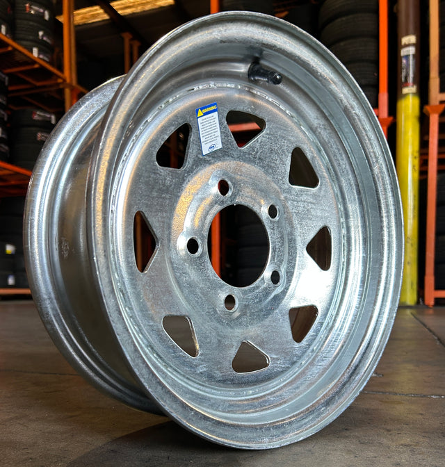 12x4 Trailer Wheel 5 Lug (5x4.5) Steel Galvanized — NCC — TireGuru item F2333124015