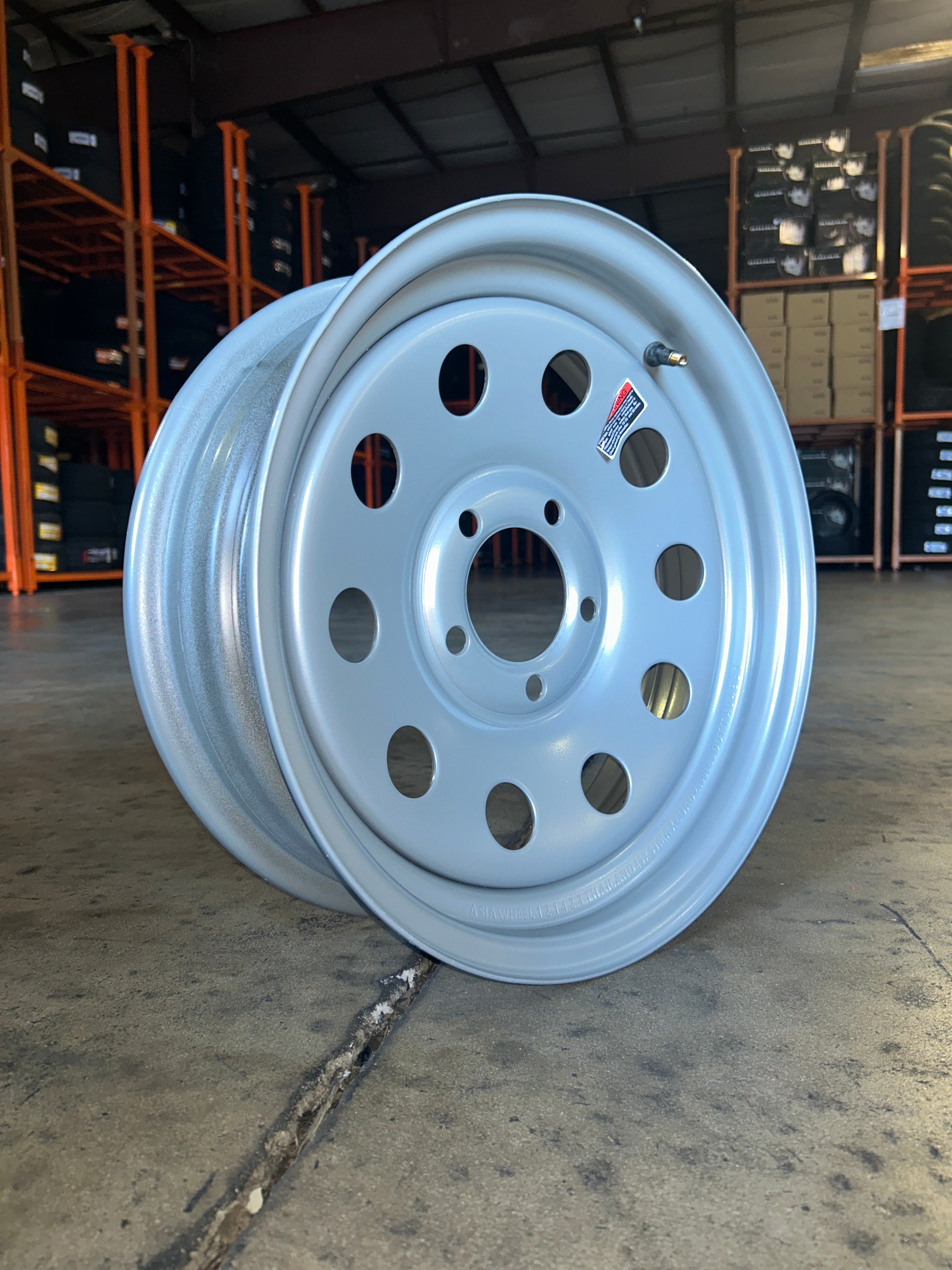 15x5 Trailer Wheel 5 Lug (5x4.5) Steel Silver Modular — NCC — TireGuru item F2519155011