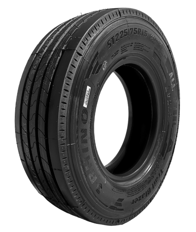 SET OF 4 RHINO TRAIL BLAZER ST225/75R15, G (14 Ply) Heavy Duty All Steel Trailer Tires