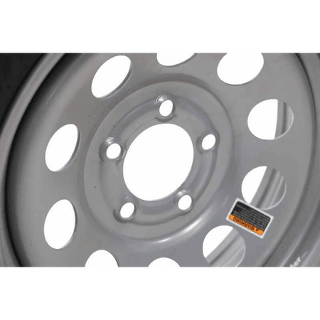SET Of 4 CASTLE ROCK ST205/75R14-8PR Trailer Tire and 5 Lug Galvanized Wheel Bundle