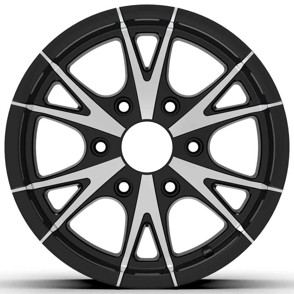 CW516 15X6, 6X5.5 6-LUG RHINO ALUMINUM TRAILER RV WHEEL