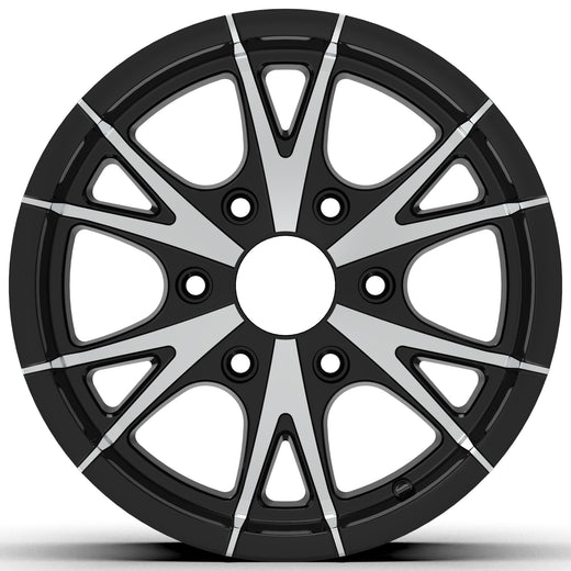 CW516 15X6, 6X5.5 6-LUG RHINO ALUMINUM TRAILER RV WHEEL